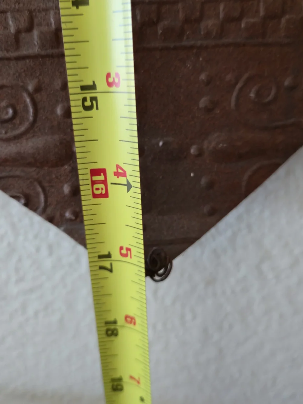 Primitive Distressed Metal Heart Wall Decor Envelope Pocket
